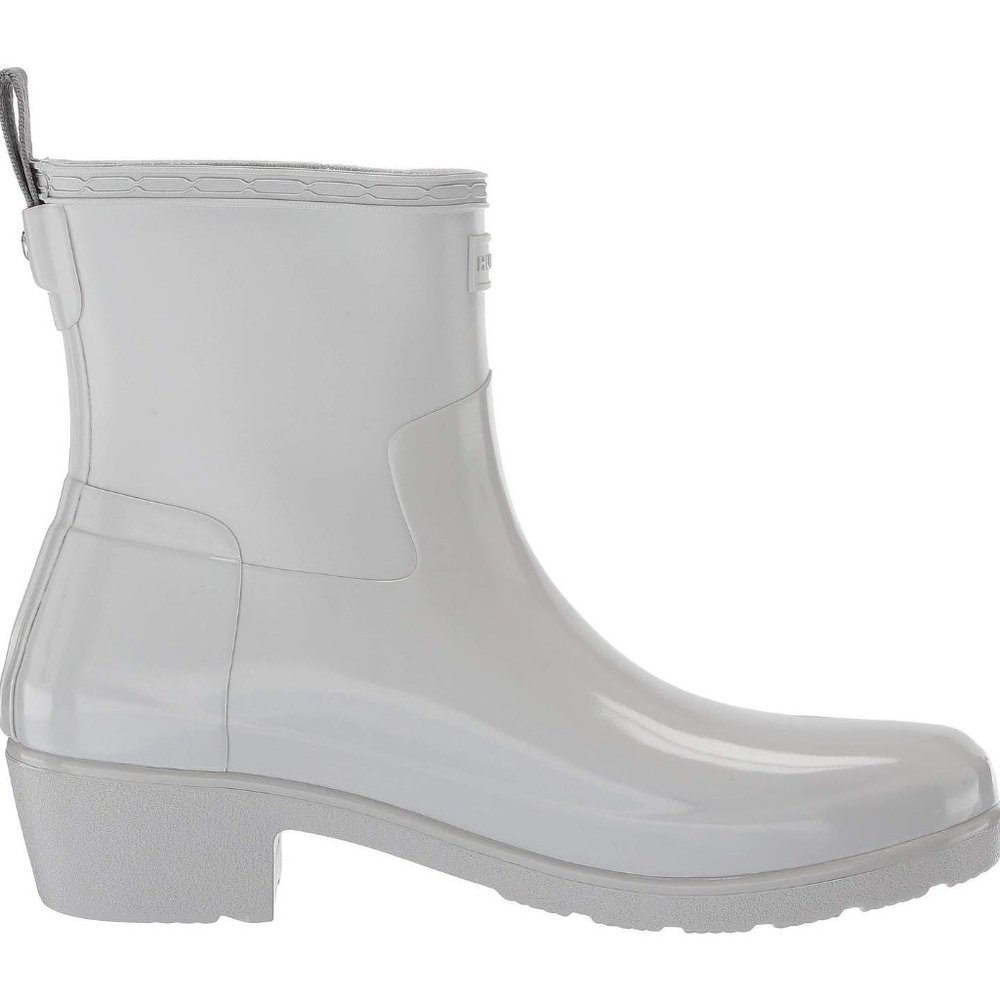 HUNTER Refined Low Heel Biker Rain Boot - Picture 3 of 8
